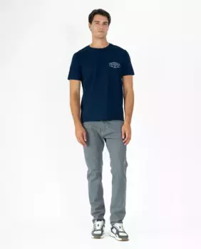 Мужская футболка из хлопка с короткими рукавами Makarthy, тёмно-синий