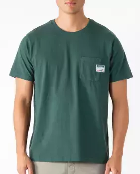 Мужская футболка из хлопка с короткими рукавами Makarthy, темно-зеленый