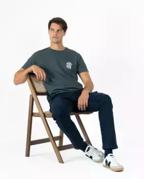 Мужская футболка из хлопка с короткими рукавами Makarthy, темно-серый