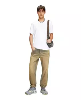 Мужская футболка из хлопка с короткими рукавами Diesel, белый