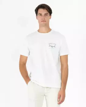 Мужская футболка из хлопка с короткими рукавами Makarthy, белый