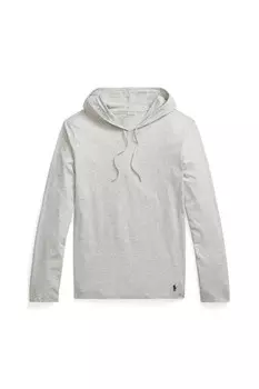 Мужская футболка из хлопкового джерси с капюшоном Polo Ralph Lauren, серый