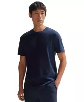 Мужская футболка из мерсеризованного хлопка Slim-Fit Hugo Boss, белый