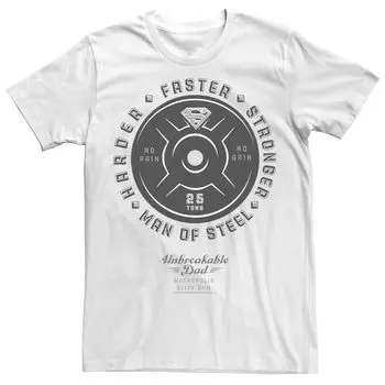 Мужская футболка из небьющейся стальной пластины с Суперменом DC Comics