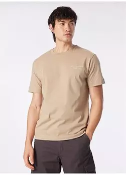 Мужская футболка из норки с круглым вырезом GU24MSS03023 Gmg Frenze, норковый