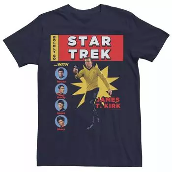 Мужская футболка из оригинальной серии Star Trek с комиксами Джеймса Кирка Licensed Character