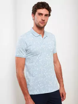 Мужская футболка из пике с рисунком поло и коротким рукавом LCW Vision