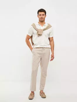 Мужская футболка из пике с рисунком поло и коротким рукавом LCWAIKIKI Classic