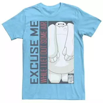 Мужская футболка из сериала «Большой герой 6» Baymax Excuse Me Disney