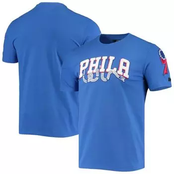 Мужская футболка из синели Team Pro Standard Royal Philadelphia 76ers