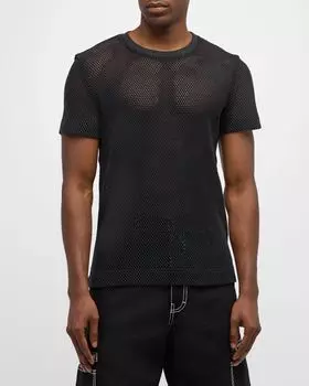 Мужская футболка из стираной сетки Givenchy, цвет Black