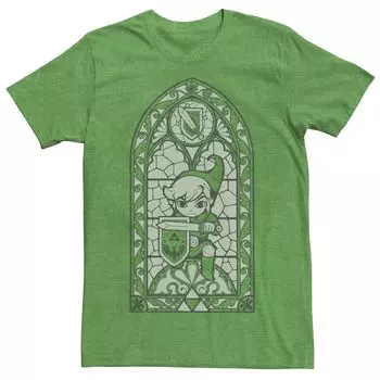 Мужская футболка из витражного стекла Nintendo Zelda Wind Waker Link Licensed Character