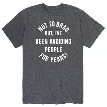 Мужская футболка, избегающая людей годами Licensed Character