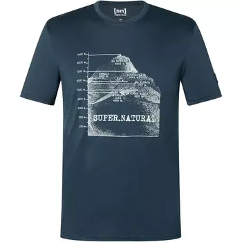 Мужская футболка J 7 Peaks из органического материала Super.Natural, синий