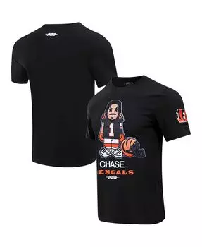 Мужская футболка ja'marr chase black cincinnati bengals player avatar graphic Pro Standard, черный