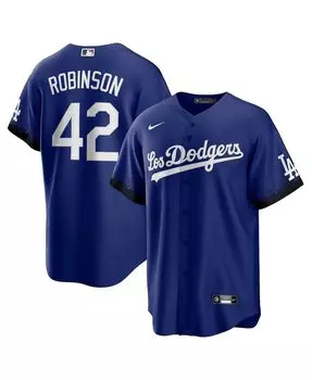 Мужская футболка Jackie Robinson Royal Los Angeles Dodgers City Connect Replica Player Nike