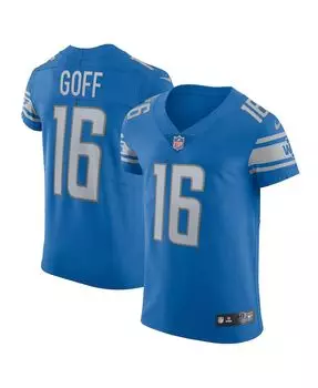 Мужская футболка jared goff blue detroit lions vapor elite player Nike, синий