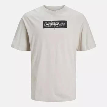 Мужская футболка jcoaop Jack & Jones, бежевый