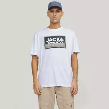 Мужская футболка jcolagan Jack & Jones, белый