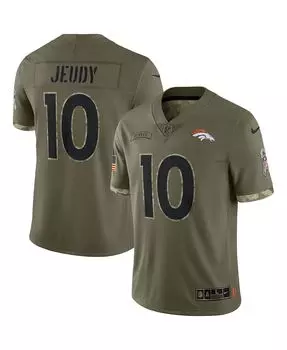 Мужская футболка jerry jeudy olive denver broncos 2022 salute to service limited джерси Nike