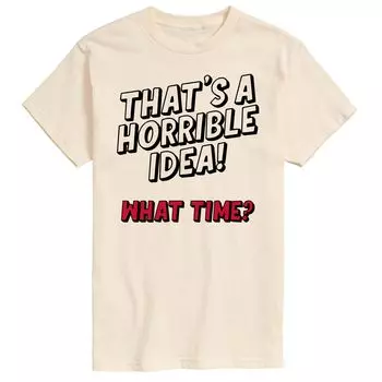 Мужская футболка «Это ужасная идея» Licensed Character