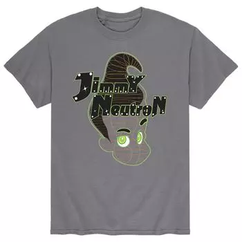 Мужская футболка Jimmy Neutron Jimmy Neutron с неоновой головкой Licensed Character