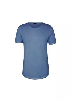 Мужская футболка - JJJ-06Clark, круглый вырез, рукава до половины, логотип, хлопок JOOP! JEANS, синий