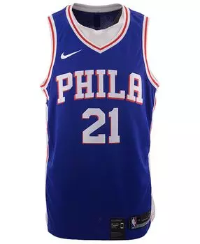Мужская футболка joel embiid philadelphia 76ers icon swingman Nike, синий