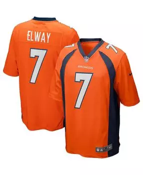 Мужская футболка John Elway Orange Denver Broncos Game Retired Player Nike
