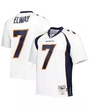 Мужская футболка john elway white denver broncos 1998 legacy replica jersey Mitchell &amp; Ness, белый