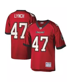 Мужская футболка John Lynch Red Tampa Bay Buccaneers Legacy Replica Mitchell & Ness