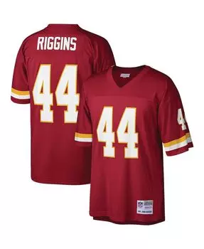 Мужская футболка john riggins burgundy washington football team legacy, копия джерси Mitchell & Ness