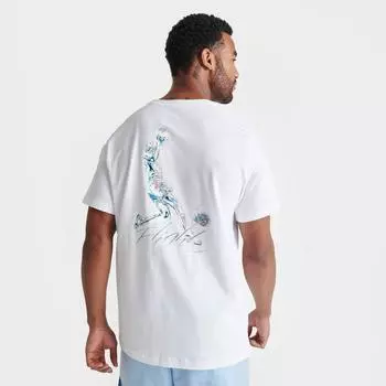 Мужская футболка Jordan Metallic Spring с графическим принтом, белый