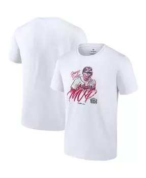 Мужская футболка jorge soler white atlanta braves 2021 world series champions mvp Fanatics, белый