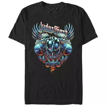 Мужская футболка Judas Priest с графическим рисунком Licensed Character, черный
