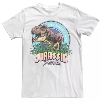 Мужская футболка Jurassic Park Life Finds A Way Licensed Character