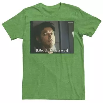 Мужская футболка Jurassic Park Life Finds A Way Goldblum Jeff Stare Licensed Character