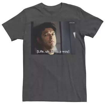 Мужская футболка Jurassic Park Life Finds A Way Goldblum Jeff Stare Licensed Character