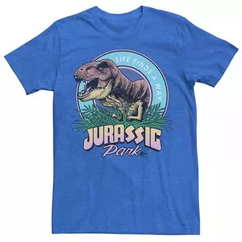 Мужская футболка Jurassic Park Life Finds A Way с ярким графическим рисунком Licensed Character
