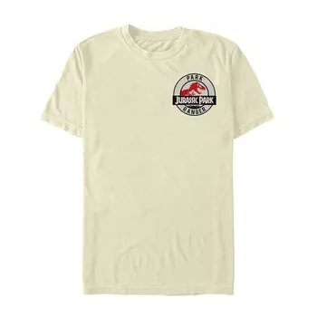 Мужская футболка Jurassic Park Park Ranger Badge Licensed Character, цвет Natural