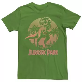 Мужская футболка Jurassic Park T-Rex Gradient Sunset Licensed Character
