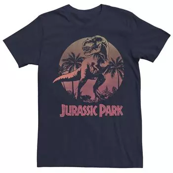 Мужская футболка Jurassic Park T-Rex Gradient Sunset Licensed Character