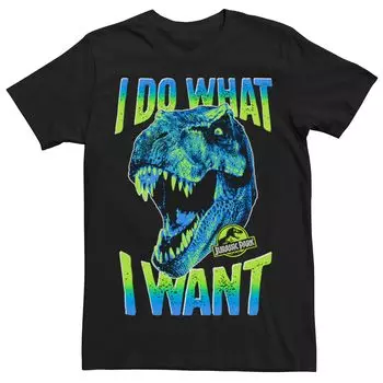 Мужская футболка Jurassic Park T-Rex I Do What I Want Licensed Character