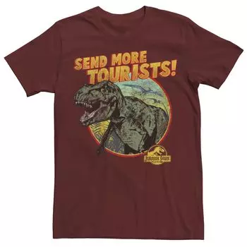 Мужская футболка Jurassic Park T-Rex Send More Tourists Licensed Character