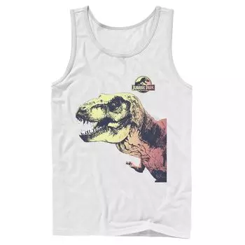 Мужская футболка Jurassic Park T-Rex Sunset Color Fil In Tank Licensed Character