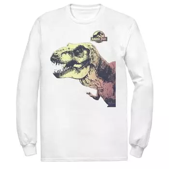 Мужская футболка Jurassic Park T-Rex Sunset Color Fill In Licensed Character