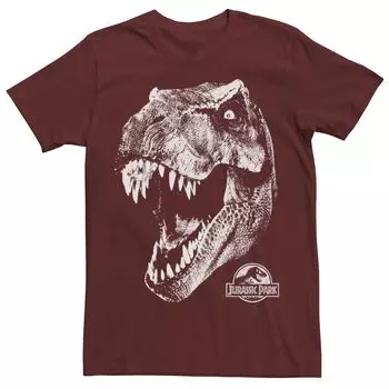 Мужская футболка Jurassic Park T-Rex White Head Roaring Tee Licensed Character
