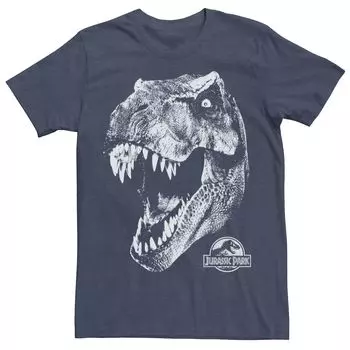 Мужская футболка Jurassic Park T-Rex White Head Roaring Tee Licensed Character