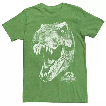 Мужская футболка Jurassic Park T-Rex White Head Roaring Tee Licensed Character