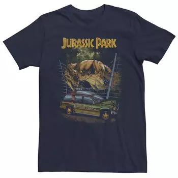 Мужская футболка Jurassic Park Vintage T-Rex Break Out Licensed Character